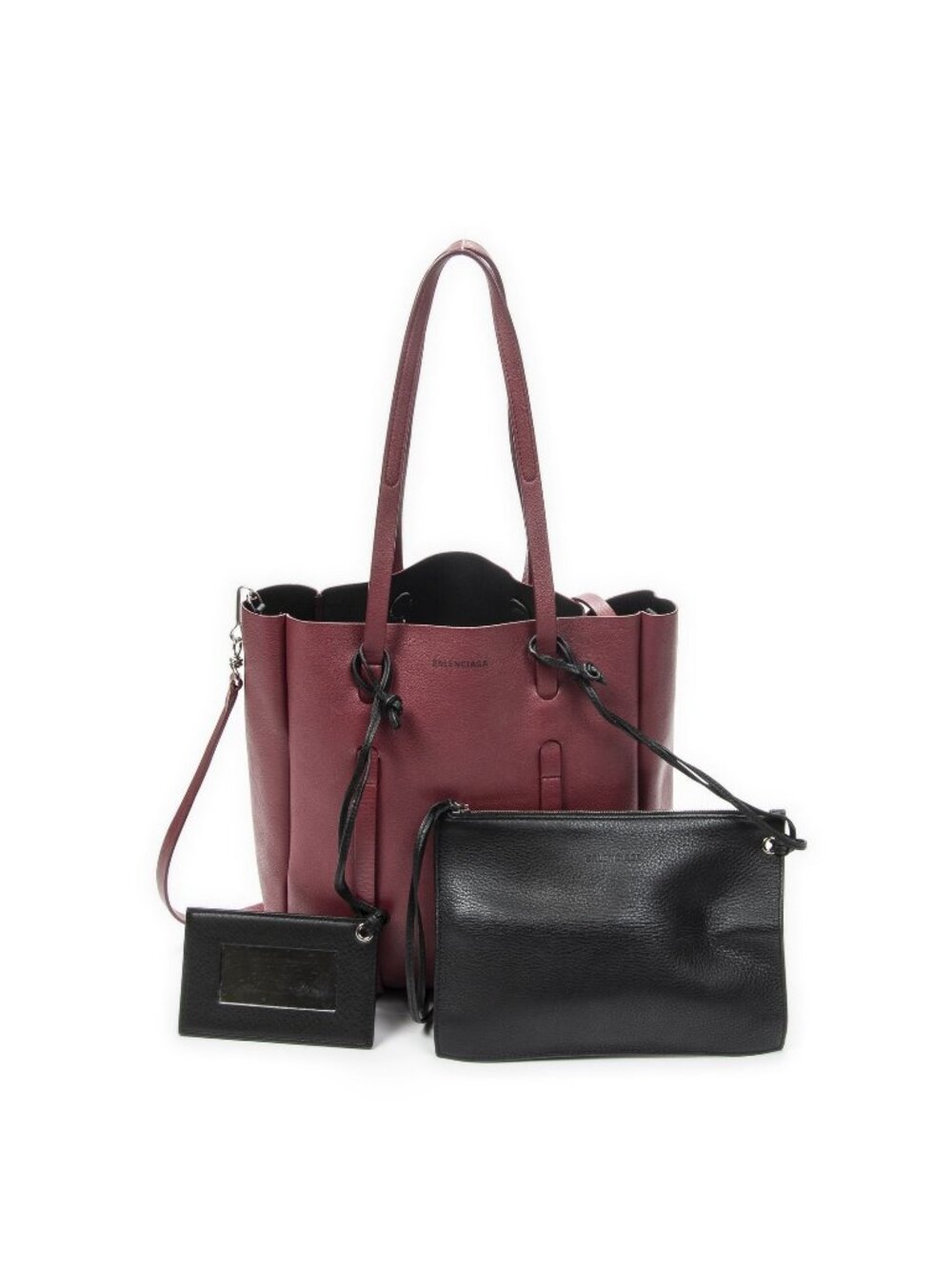 Balenciaga Everyday Tote Burgundy Calfskin Leather